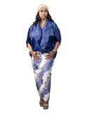 Rimi 3-Piece, Straight Skirt and Organza Body Blouse