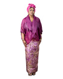 Rimi 3-Piece, Straight Skirt and Organza Body Blouse