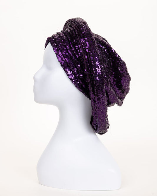 Sequence Embelished Gele Turban