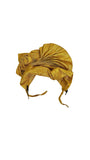 Golden Gold Gele Headtie: The Rosette Style