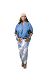Rimi 3-Piece, Straight Skirt and Organza Body Blouse