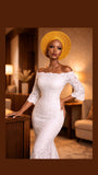 Golden Gold Gele Headtie: The Round Style