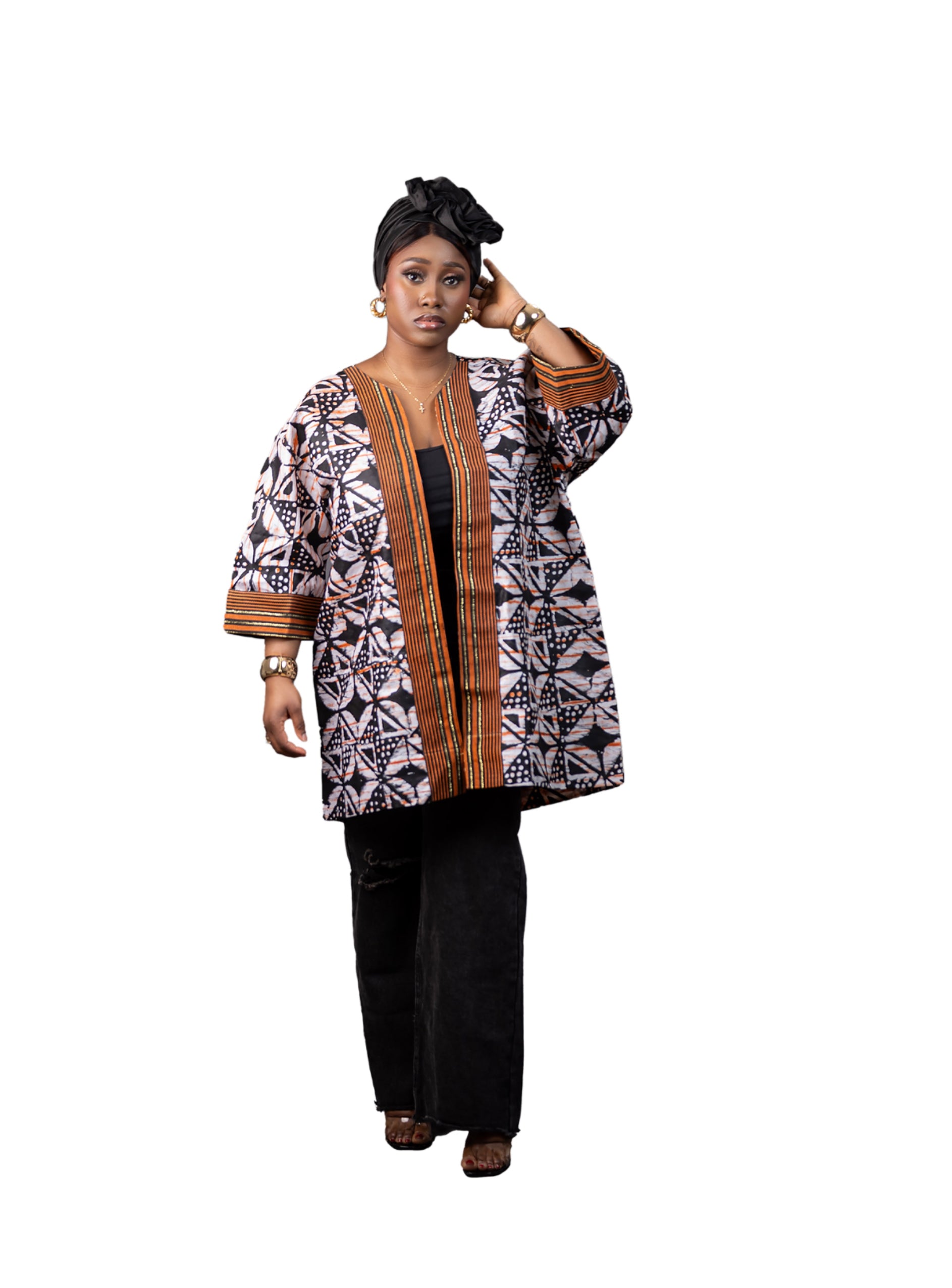 Ewatomi Kimono Jacket - African Print Summer Kimono Jacket
