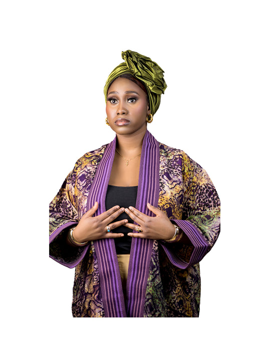 Ewatomi Kimono Jacket - African Print Summer Kimono Jacket