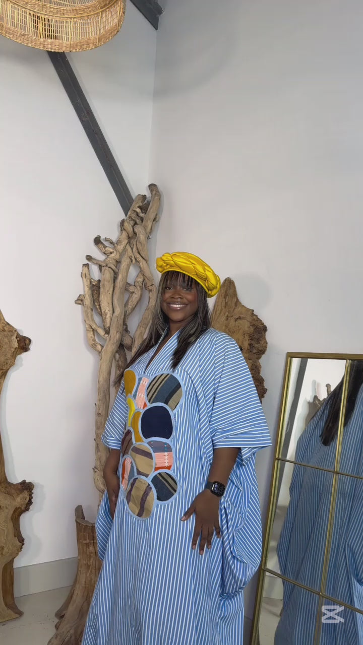 Asooke Upcycle Patchwork Bubu Dress