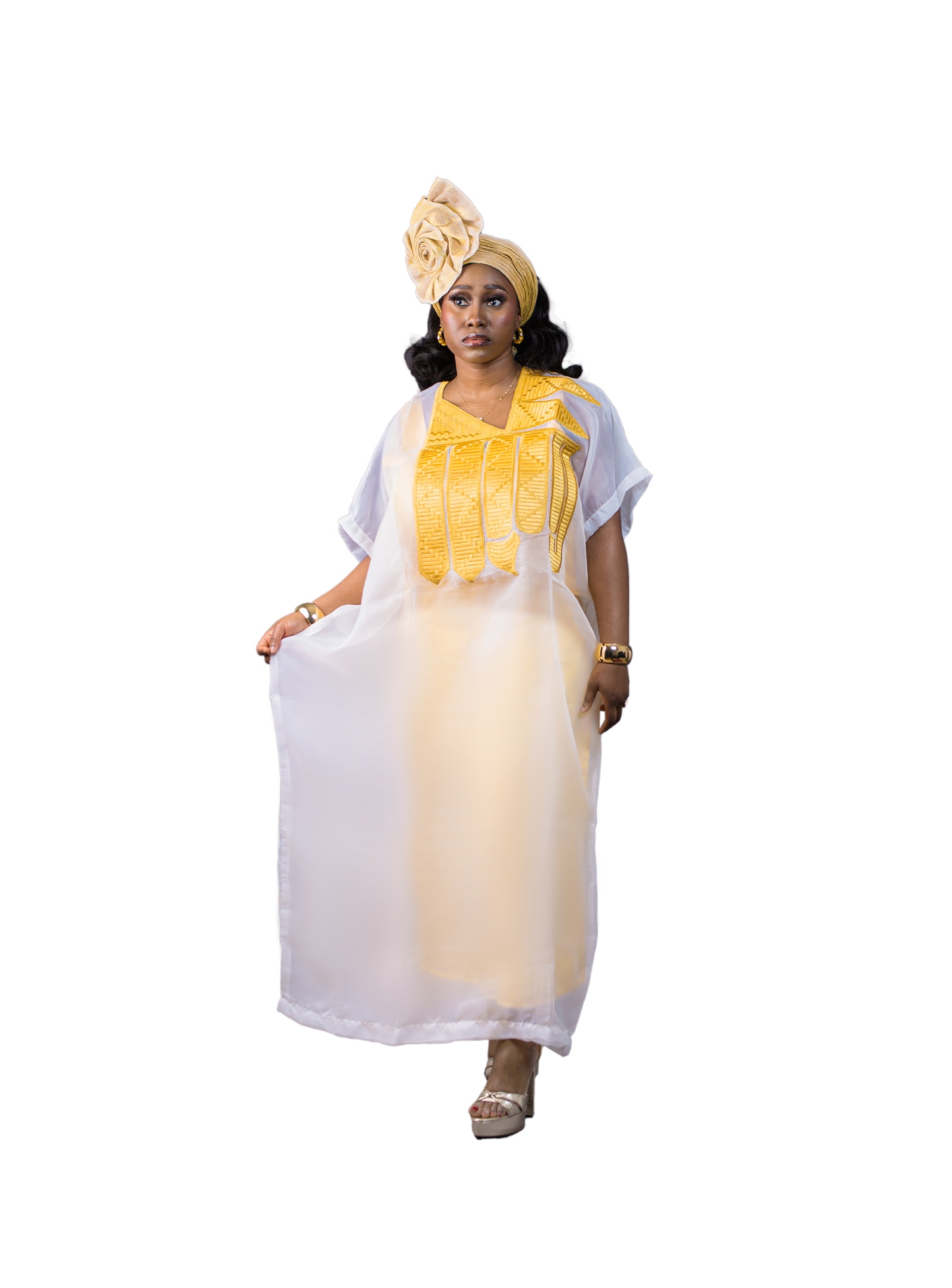 The Valo 2-Piece Organza Agbada Bubu